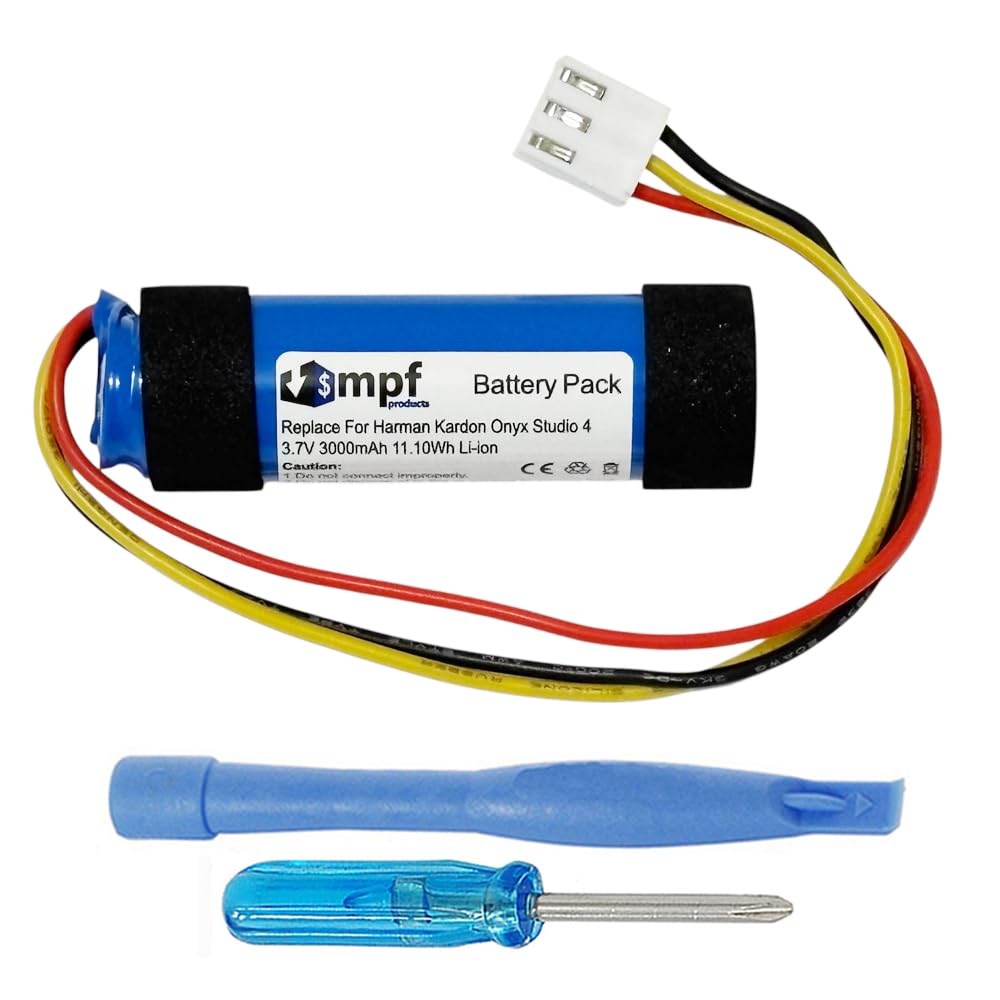 MPF Products 3000mAh ICR22650, 22650 Battery Replacement Compatible with Harman Kardon Onyx Studio 4 Wireless Bluetooth Speaker