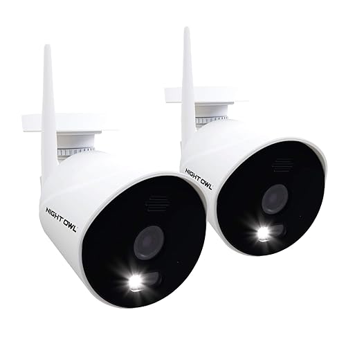 Night Owl AC Powered 1080p HD Wi-Fi IP Indoor/Outdoor Camera with 100 ft. of Night Vision, 2-Way Audio, Built-in Spotlight, Wide Viewing Angle