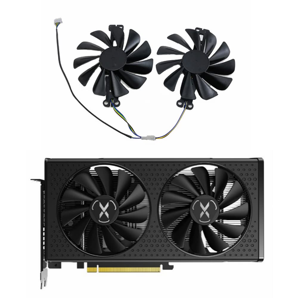 Rakstore 95mm Graphics Card Cooling Fan Replacement for XFX RX 6600 6600XT Speedster SWFT Quiet Cooler Fan