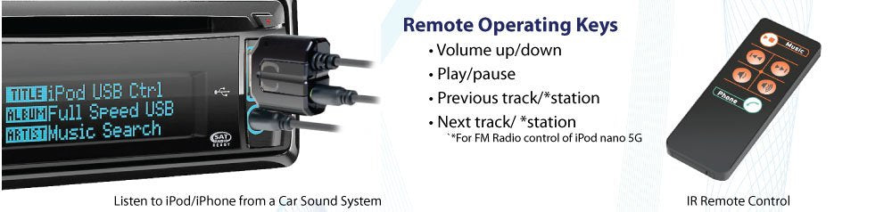 Syba Mac Remote Control Adapter and Audio Enhancer for iPod, iPhone, and iPad