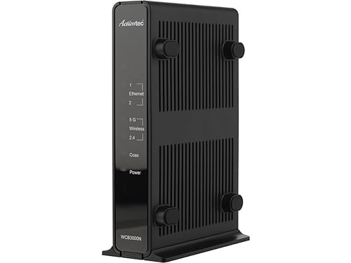 Actiontec WCB3000N01 Single Dual-Band Wireless Network Extender and Ethernet Over Coax Adapter (WCB3000N)