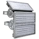 Kekeou 42000LM Stadium Lights Outdoor LED Flood Light 300W 6500K IP67 Waterproof 1500 Watt Equivalent with 3 Adjustable Heads Wider Lighting Angle