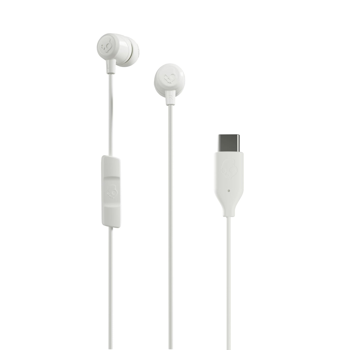 Skullcandy Jib USB-C Wired Earbuds with Noise Isolating Fit, in-Line Microphone Call and Track Control for iPhone Android, Ear Gel Sizes Included