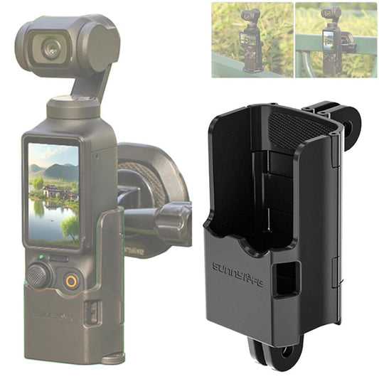 Honlyn Expansion Adapter for DJI Osmo Pocket 3,Dual Gopro Foldable Interface with 1/4 Holes for Selfie-Stick/Tripod/Car/Bicycle/Backpack/Chest Strap