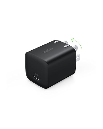 Belkin USB C Charger Block 25W - PD3.0 PPS Super Fast Charging - Samsung Galaxy S26, S25, Apple iPhone 17, Air, Pro, Pro Max, AirPods, Apple Watch