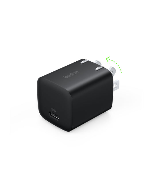 Belkin USB C Charger Block 25W - PD3.0 PPS Super Fast Charging - Samsung Galaxy S26, S25, Apple iPhone 17, Air, Pro, Pro Max, AirPods, Apple Watch
