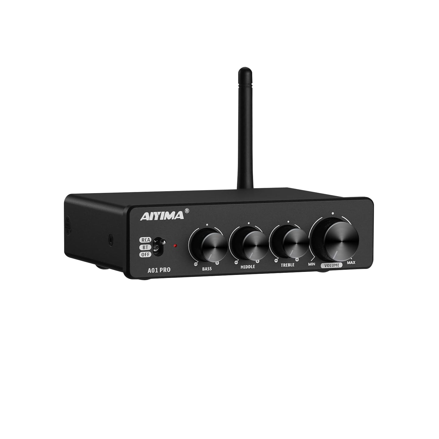 AIYIMA A01 Pro 100W x 2 Power Amplifier Bluetooth 5.1 Class D Amp TPA3116 2.0/2.1 Channel Stereo Amplifier Receiver Mini Speaker Amp with 3.5mm AUX