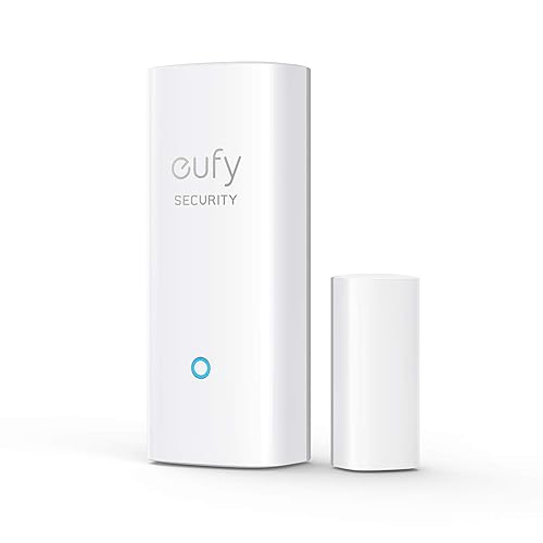 eufy Security Entry Sensor, Detects Opened and Closed Doors or Windows, Door Monitoring, Sends Alerts, Triggers Siren, 2-Year Battery Life, Indoor Use