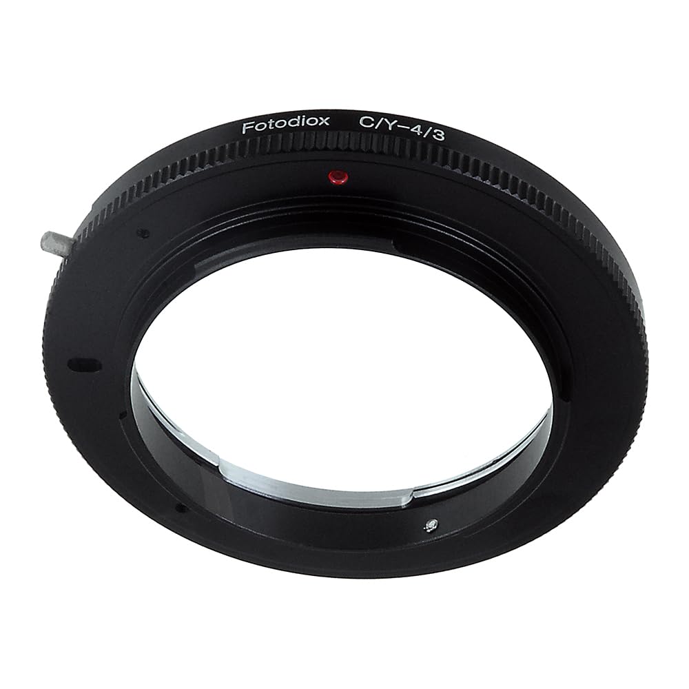 Fotodiox Lens Mount Adapter, Contax Yashica (c/y or cy) Lens to OM 4/3 (Four Thirds) Mount Camera Adapter, for Olympus E-1, E-3, E-10, E-20, E-30