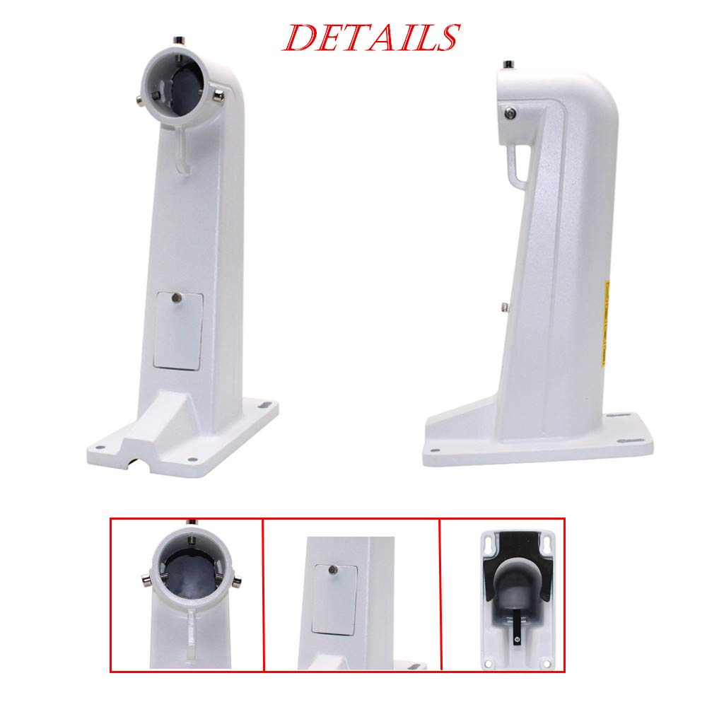Heavy-Duty Aluminum Alloy Universal Wall Mount Bracket for Hikvision/Dahua/Axis PTZ Cameras - Indoor/Outdoor, Adjustable Angle, Corrosion-Resistant