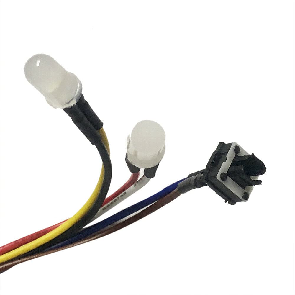 HSSDTECH LED Power Button Light Cable Replacement for DELL Inspiron 560 570 MT JHP5X 0JHP5X CN-0JHP5X 9PIN