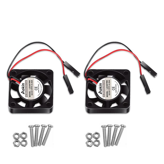 2Pcs 3007 Fan for Raspberry Pi 5 30x30x7mm Cooler Pi Brushless Cooling Case Fan 30MM 1.18in 3.3V 5V DC Quiet for Raspberry Pi 4, Pi 3 B+, Pi 3 B, 2