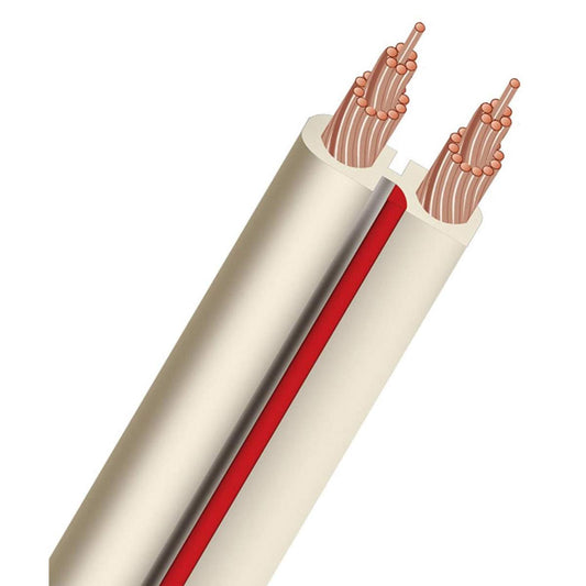 AudioQuest X2, Unterminated Speaker Cable, 14 AWG, 30 Feet/9.14 Meters Spool, White Jacket