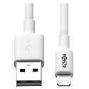 Tripp Lite Apple MFI Certified 10-Feet 3M Lightning to USB Cable Sync Charge iPhone/iPod/iPad - White (M100-010-WH)