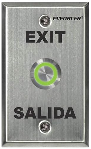 Seco-Larm Enforcer Push-to-Exit Plate, Vandal Resistant, Illuminated (SD-7275SGEX1Q)