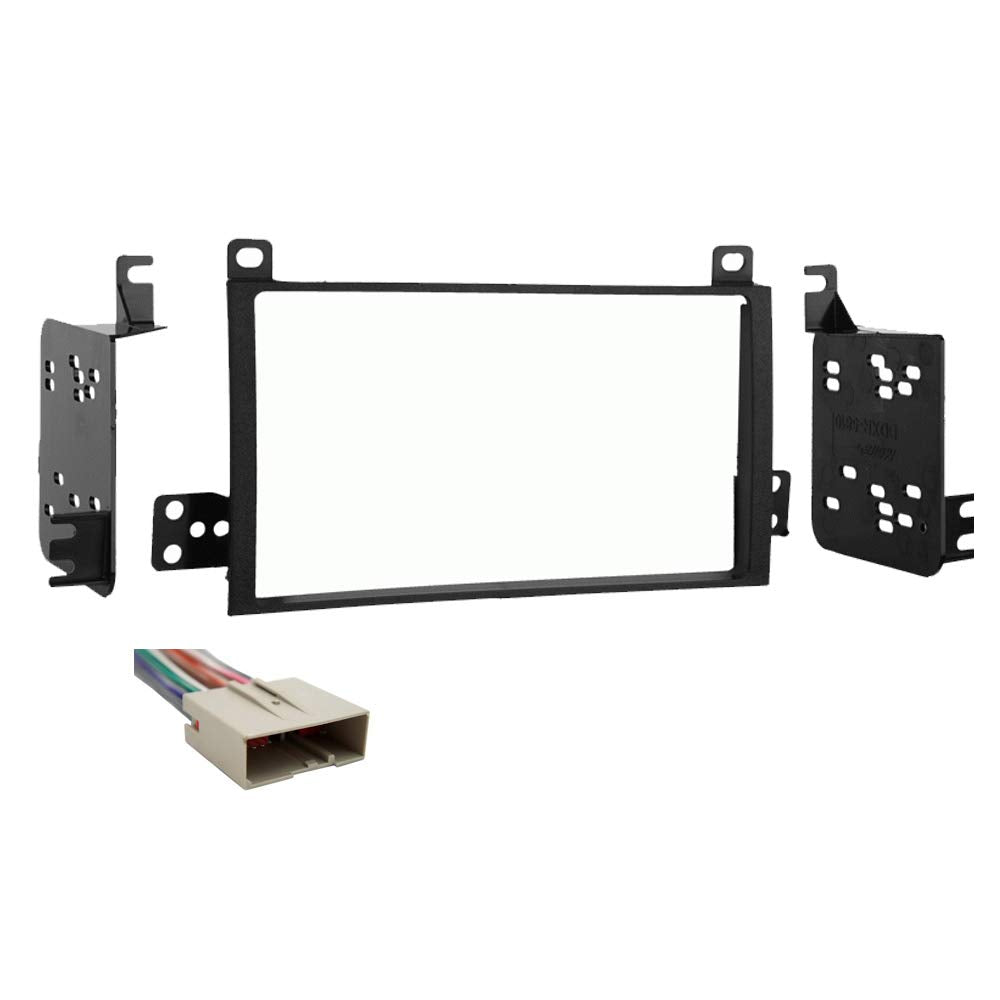 Harmony Audio Compatible with Lincoln Town Car 2003 2004 2005 2006 2007 2008 2009 2010 2011 Double DIN Stereo Harness Radio Install Dash Kit New