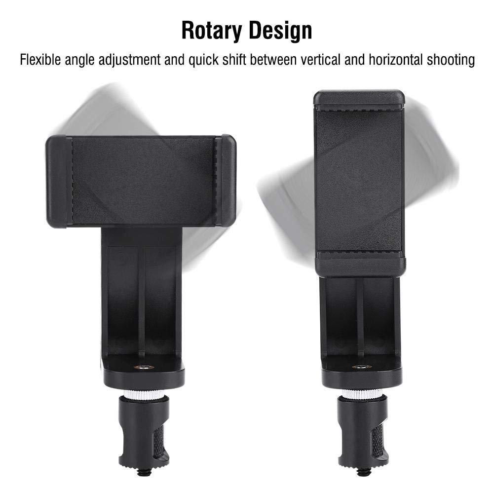Serounder Phone Clip Holder Mount Adapter Bracket for Lab, S, Crane3, Phone Bracket Smartphone Clip Holder Mount Bracket for Feiyu G6/G6 Plus, Tripod