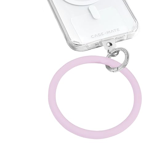Case-Mate Phone Charm Bangle Bracelet - Detachable Wristlet Keychain for Women - Hands-Free iPhone Wrist Strap with Tether Tab - Key Ring Bracelet
