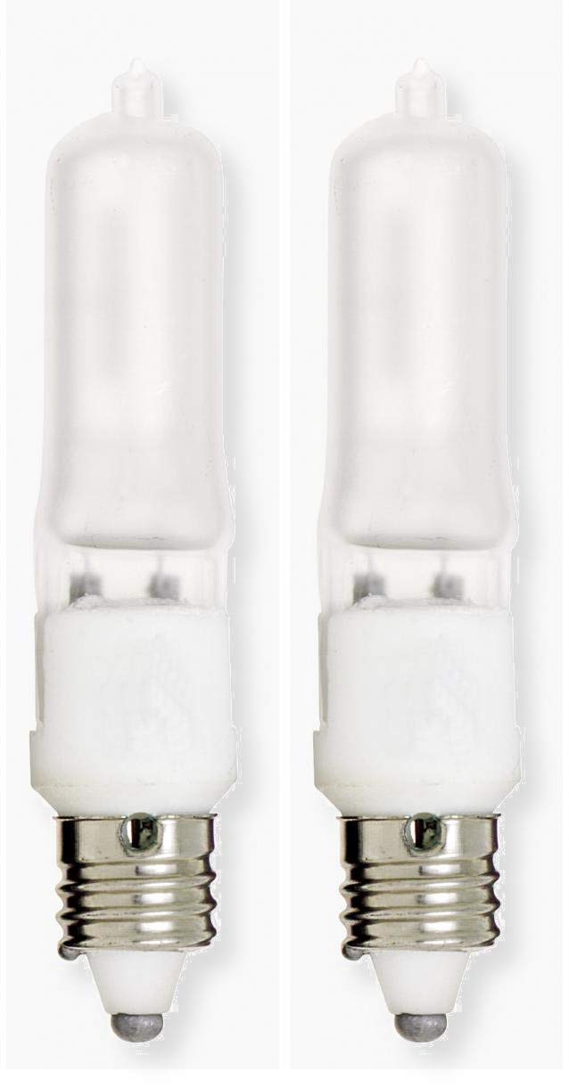 S1918 Halogen Lamp Light Bulb, Frost Finish, 250 Watts, T4.5 Lamp Shape, Mini Cand Base, E11 ANSI Base, 120 Voltage, 3780 Initial Lumens, 3-5/32" MOL