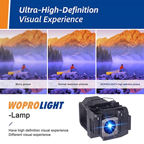 Woprolight V13h010l85 Original for Epson-ELP LP85 PowerLite Home Cinema 3700 3900 3800 3500 3100 3000 3600e EH-TW6700 EH-TW6600W EH-TW6600 Replacement
