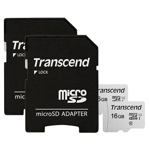 Transcend 16GB Micro SDHC Secure Digital UHS-I Memory Card, Compatible with Samsung Galaxy Grand Prime VE 4G Cell Phone, Class 10, U1, 95MB/s, 300