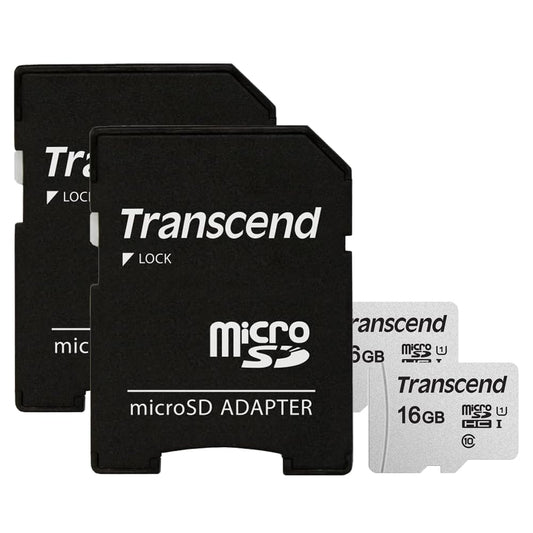 Transcend 16GB Micro SDHC Secure Digital UHS-I Memory Card, Compatible with Samsung Galaxy Grand Prime VE 4G Cell Phone, Class 10, U1, 95MB/s, 300