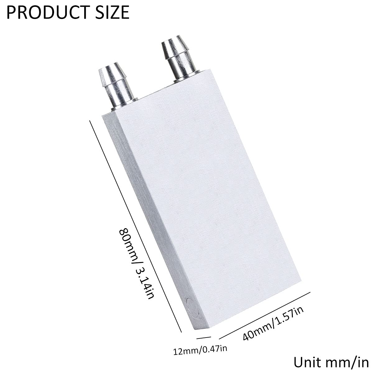 ClYXGS Aluminum Water Cooling Block, Liquid Cold Water Plate Heat Sink Water-Cooled Exchanger Head semiconductor Refrigeration Sheet CPU Graphics
