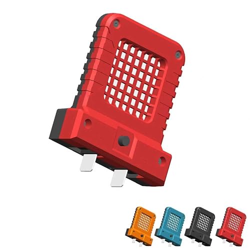 Battery Powered LED Flood Light for Electric Tools - Bright, Portable, and Versatile Outdoor Work Light (Battery Pack not Included) (Red)