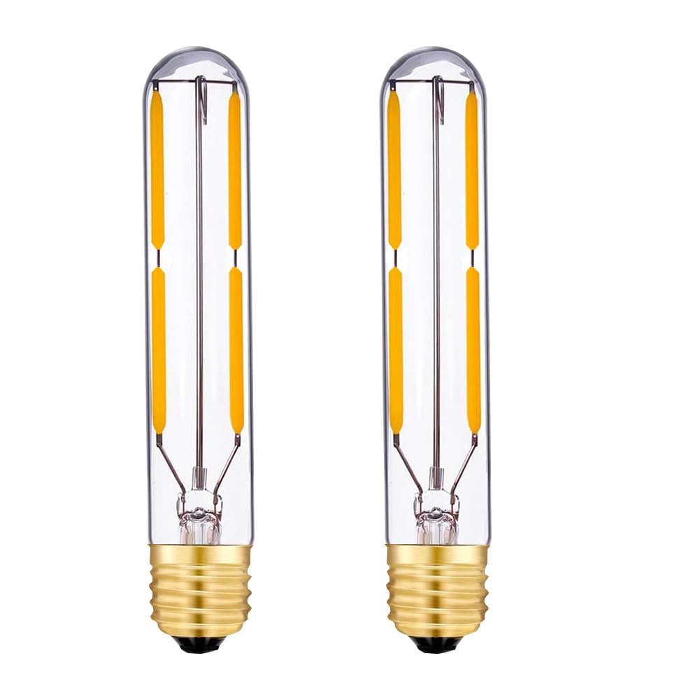 T20/T6.5 Dimmable 4W Tubular LED Tube Bulb E17 Intermediate Base, Appliance Light Bulbs 40 Watt Incandescent Equivalent, 2700K Warm White Edison Style