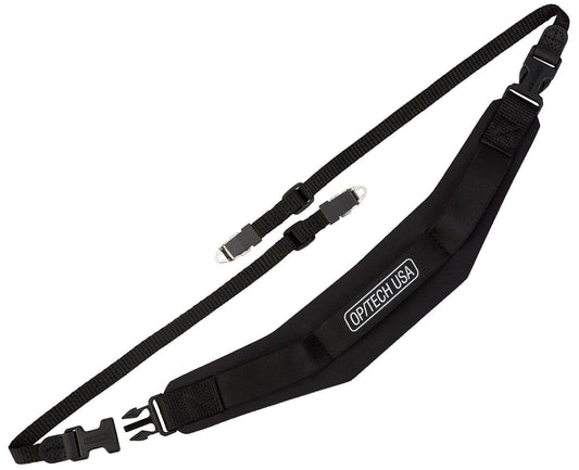 OP/TECH USA Super Pro Strap B - Padded Neoprene Camera Strap with Quick Disconnects | Fits Medium-Format Cameras with Posts (Hasselblad, Mamiya