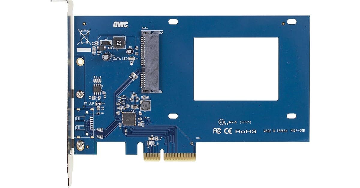 OWC Accelsior S 2.5-inch SATA 6G SSD to PCIe Expansion Card