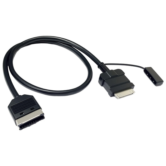 LODMOD Car Aux Cable Audio Adapter Interface for Pod Pad 4 30 Pin Connector Fit for Selected Models of Range Rover Jaguar (A)