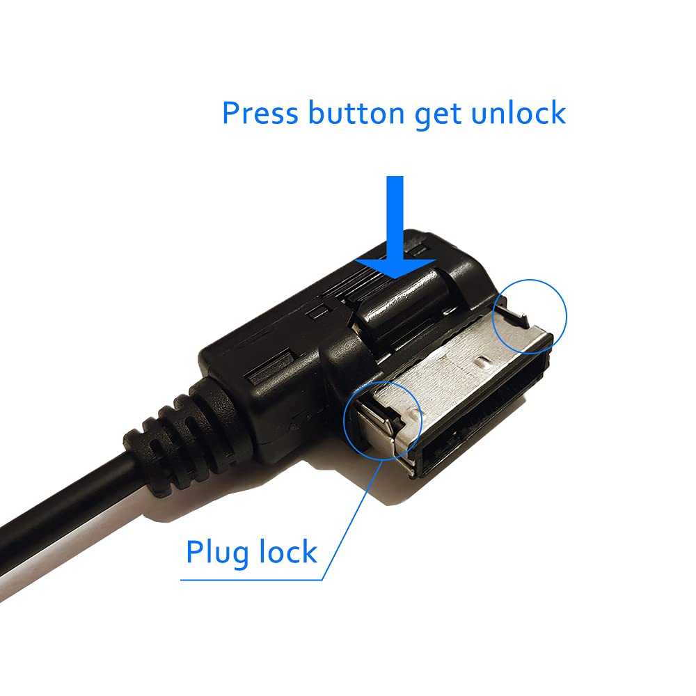 Bojer Bluetooth Adapter Compatible with Mercedes Benz Car Apple Android Phone Music MMI Interface Wireless Cable Capable Devices