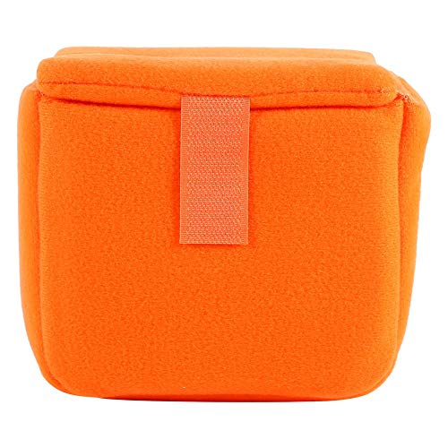 Tbest Camera Insert Bag,DLSR Camera Bag Insert Padded Shockproof Foldable Camera Insert Protective Camera Case Bag Accessory For Photographing(orange)