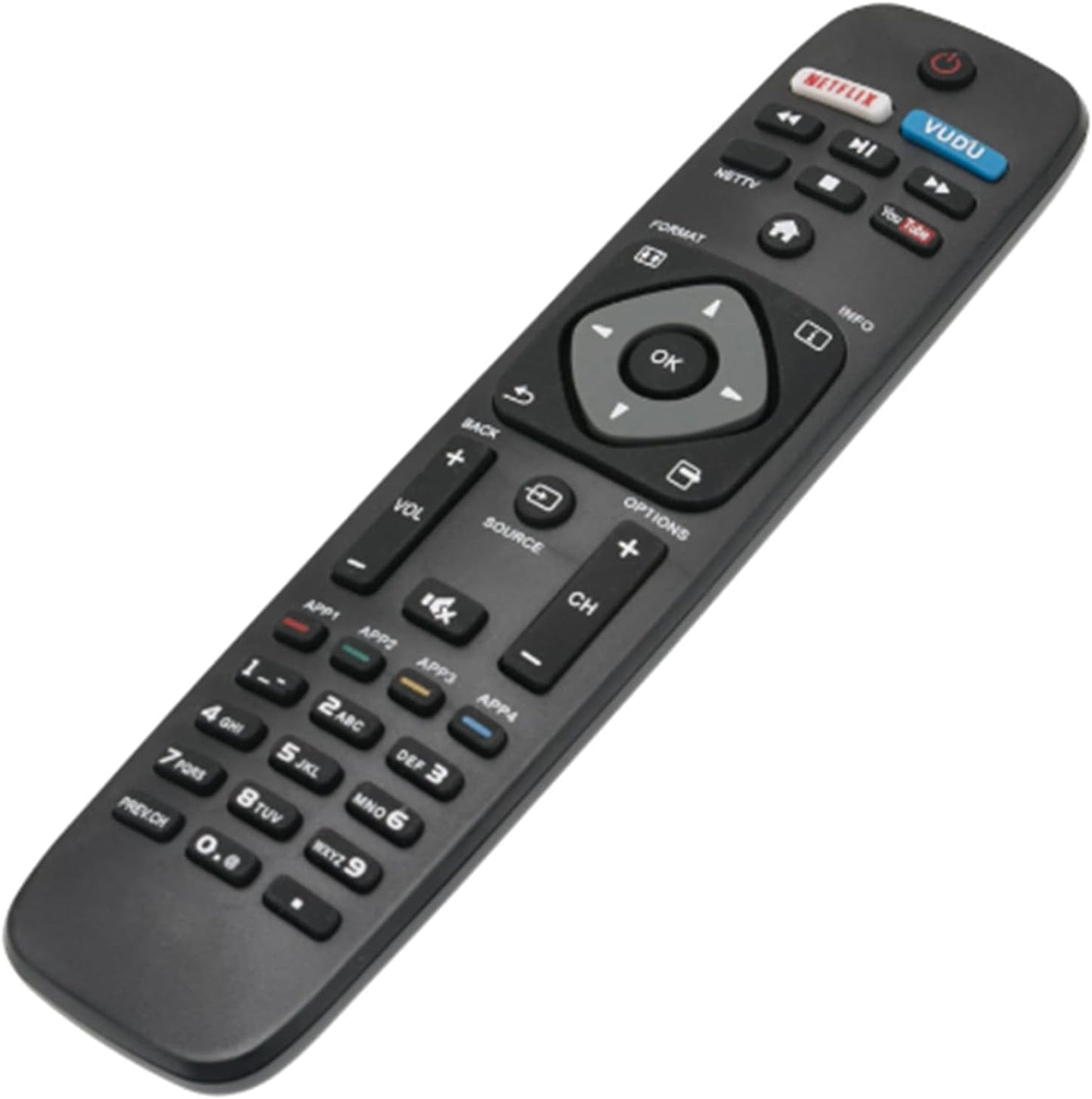 Replace TV Remote Control Philips Compatible with 50PFL6602/F7 55PFL5402/F7 43PFL5602/F7