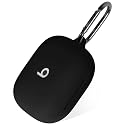 Geiomoo Silicone Case for Beats Powerbeats Pro 2, Soft Flexible Scratch Resistant Protective Cover with Carabiner (Black)