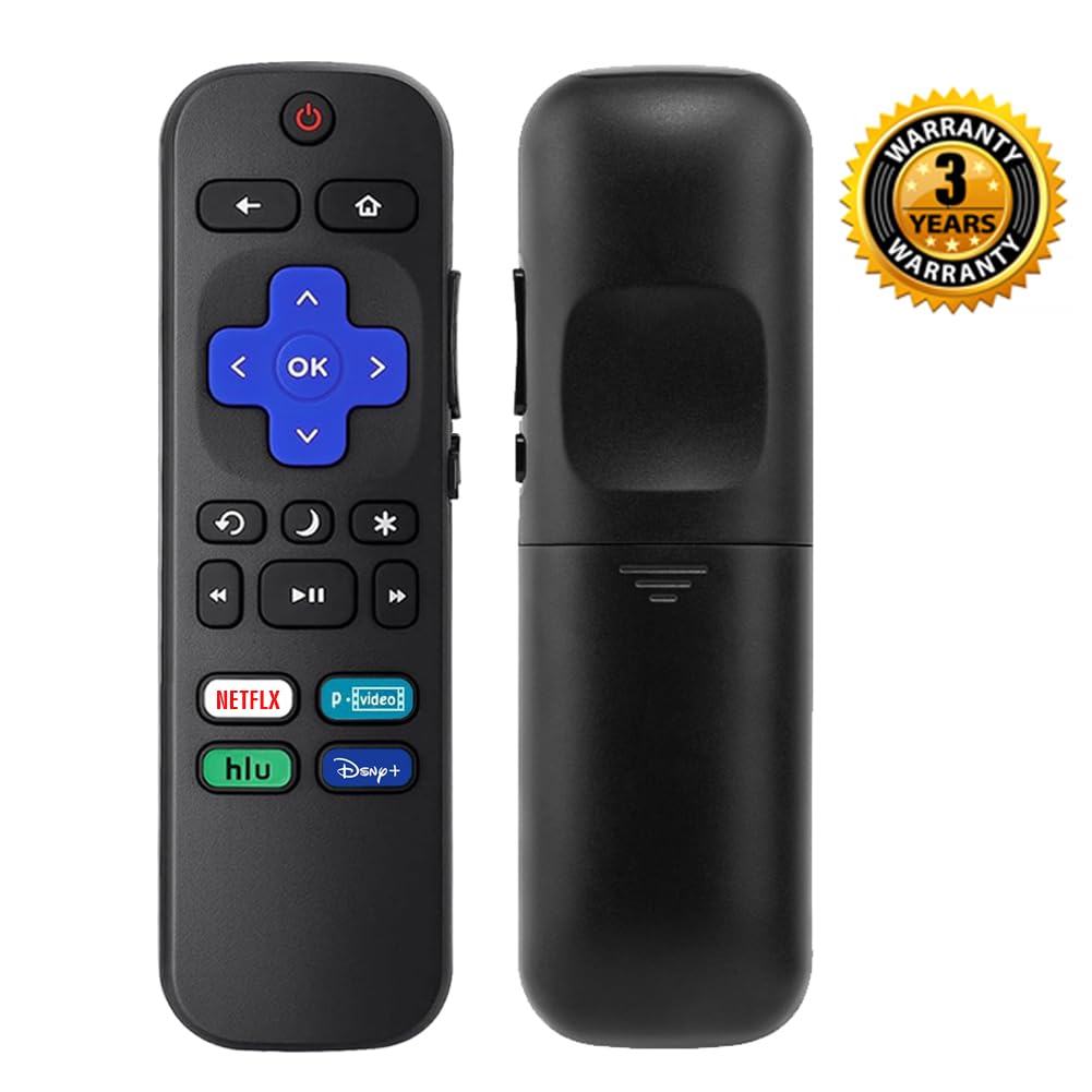 2Pcs Replacement Remote Control Compatible for Roku TV, Universal Remote Fit