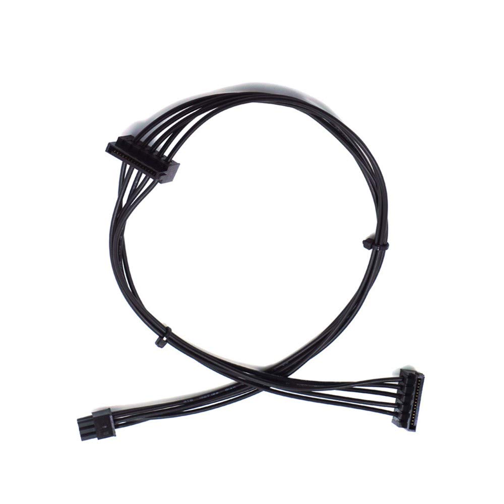 2 Pack SATA 15 Pin x2 to Mini 6 Pin ATX Compatible with Dell Inspiron 3668 3653 3650 HDD SATA Power Cable Replacement