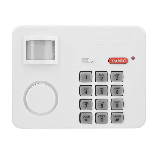 PIR Motion Sensor Alarm, Home Security Keypad Password Remote Infrared Detectors Siren for Home