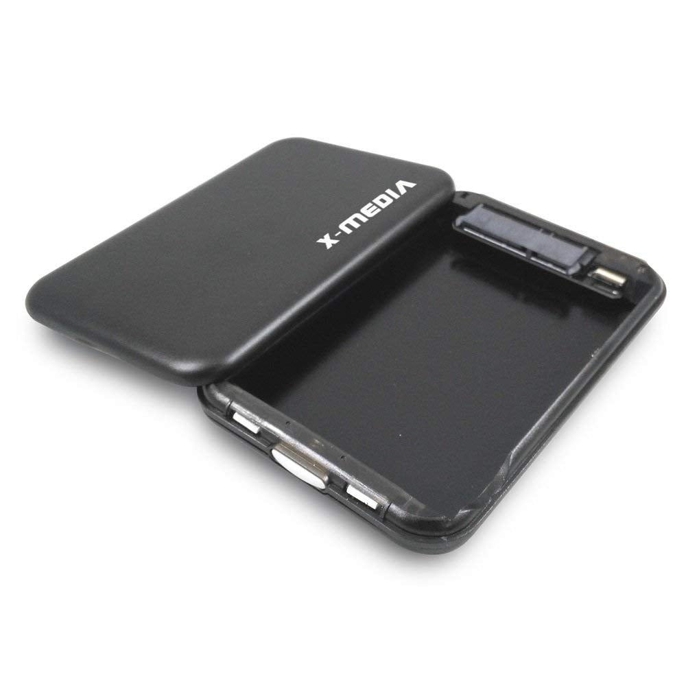 X-MEDIA 2.5-Inch Tool-Free USB 3.0 SATA Aluminum Hard Disk Drive HDD External Enclosure Case [XM-EN2251U3-BK]
