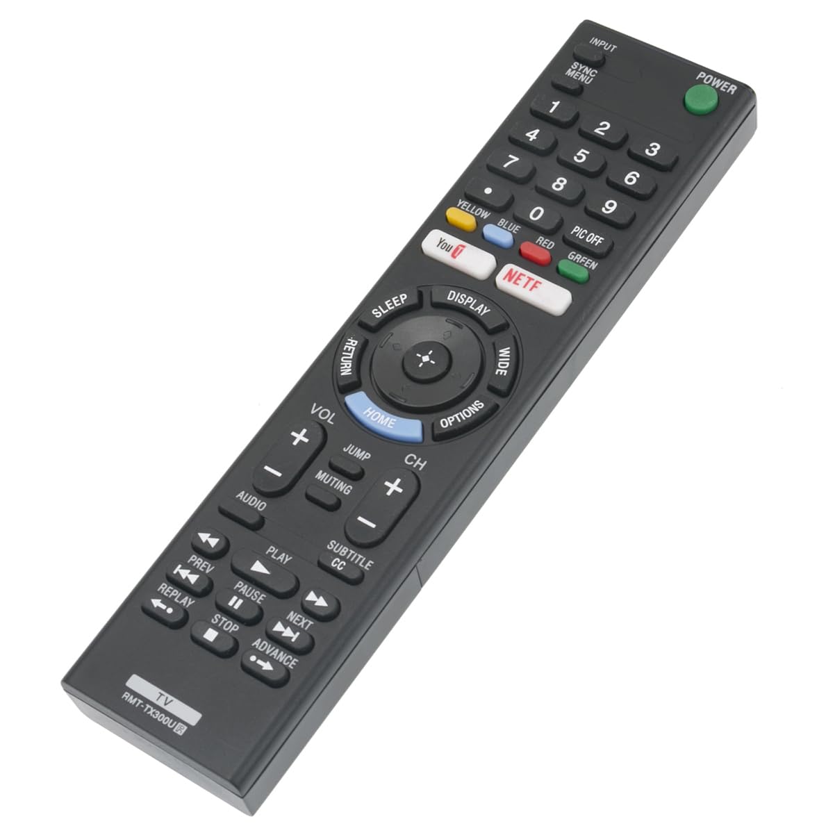RMT-TX300U Replace Remote Applicable for Sony TV KD-55X720E KD-49X720E KD-43X720E KD-49X700E KD-43X700E KD-55X700E KD-60X690E KD-70X690E KD-65X730F