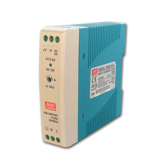 Original Meanwell MDR-20-12 20W 1.67A 12V ac to dc Din rail mounted Power supply MDR-20