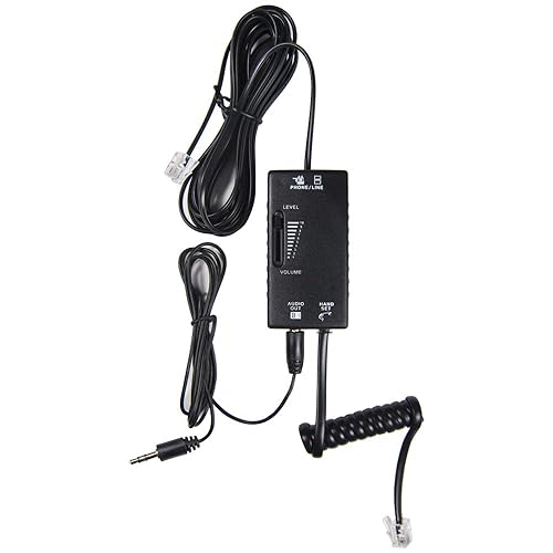 ECS Telephone Recorder Adapter for Landline, 3.5mm Adapter only