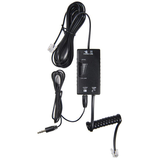 ECS Telephone Recorder Adapter for Landline, 3.5mm Adapter only