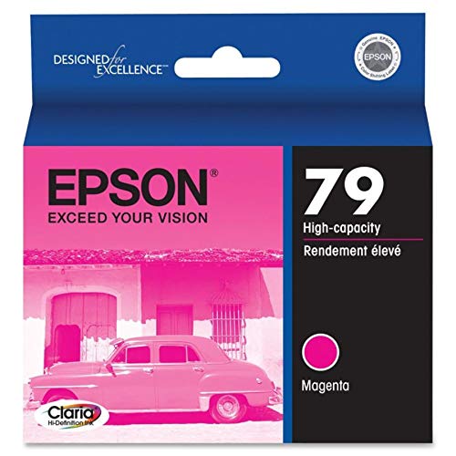 Epson 79 Claria Hi-Definition Ink Standard Capacity Magenta Cartridge (T079320) Works with Artisan 1430, Stylus Photo 1400