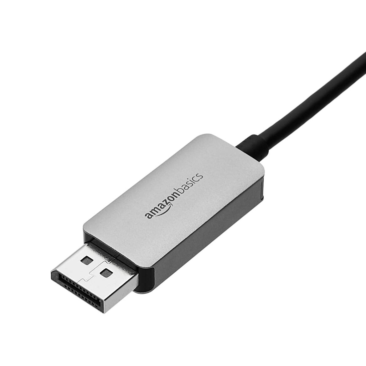 Amazon Basics Aluminum USB-C to DisplayPort Cable - 3-foot