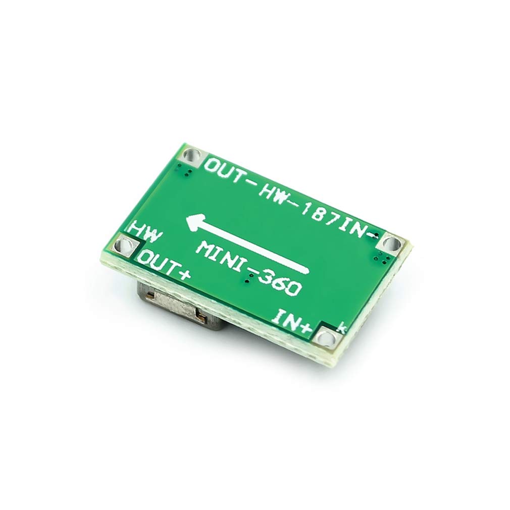 HiLetgo 10pcs RC Airplane Module Mini 360 DC-DC Buck Converter Step Down Module MP2307 4.75V-23V to 1V-17V