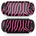 MightySkins Skin Compatible with PS Vita PSVITA Playstation Vita Portable wrap Sticker Skins Zebra Pink