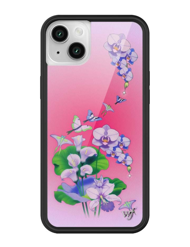 Wildflower Cases - Compatible with iPhone 14 | Protective Black Bumper, 6.5ft Drop Test Certified, Women Owned Small Business | Butterfly Dreams