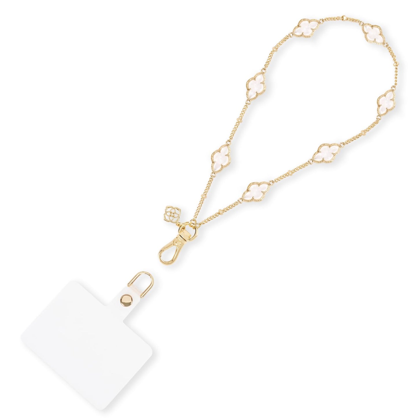 Kendra Scott Phone Charm Wrist Strap - Detachable Cell Phone Lanyard - Abbie Mother of Pearl